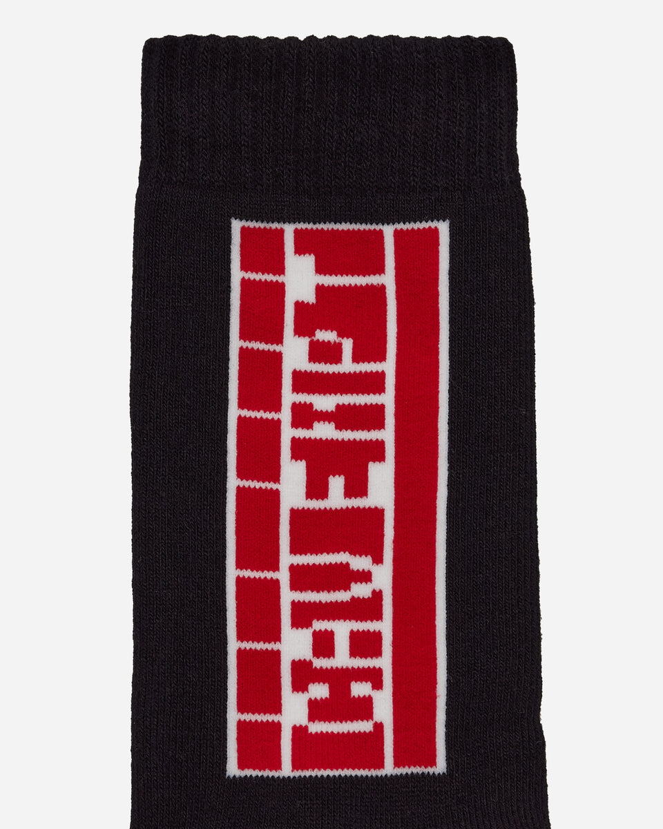 Cav Empt Logo Socks Black Slam Jam Official Store