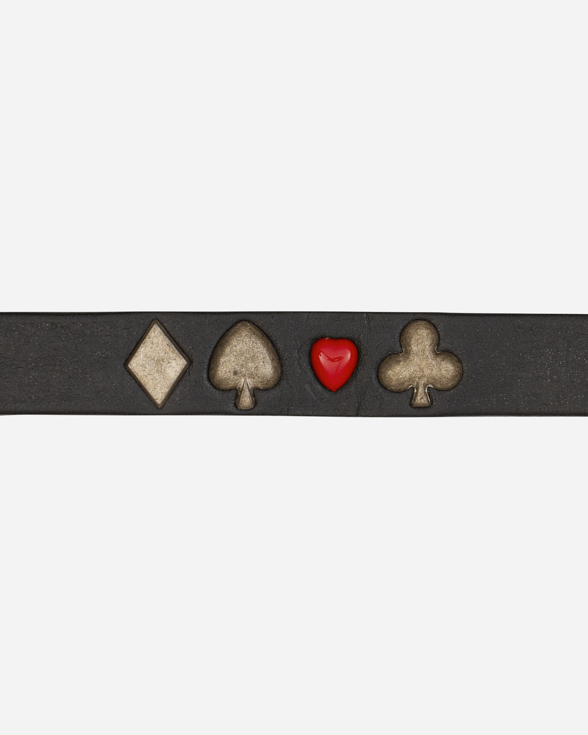 Our Legacy Wmns 2 Cm Card Deck Choker Black Bridle Leather Jewellery Necklaces A22482CB 001