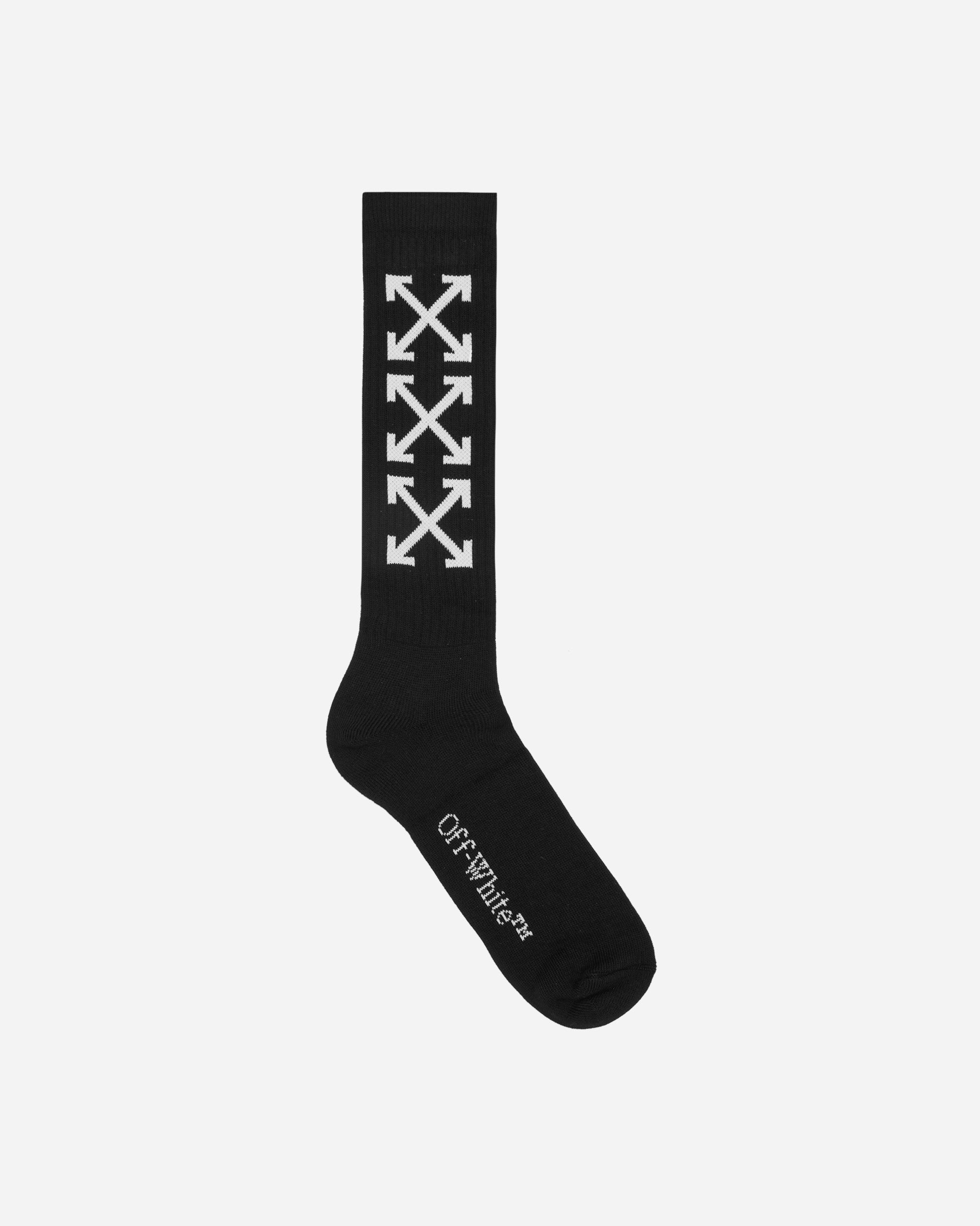 Off-White Arrow Bookish Socks Black/White Underwear Socks OMRA075C99KNI001 1001
