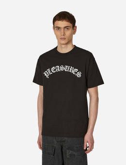 Pleasures Old E Logo T-Shirt Black T-Shirts Shortsleeve P23SP063 BLACK