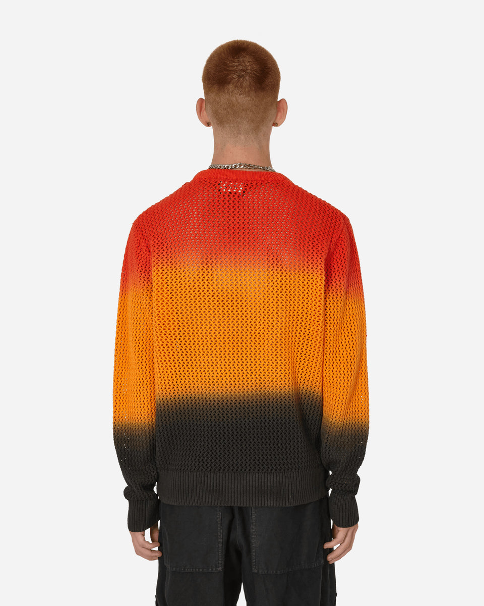 Stüssy Pigment Dyed Loose Gauge Sweater Lava - Slam Jam