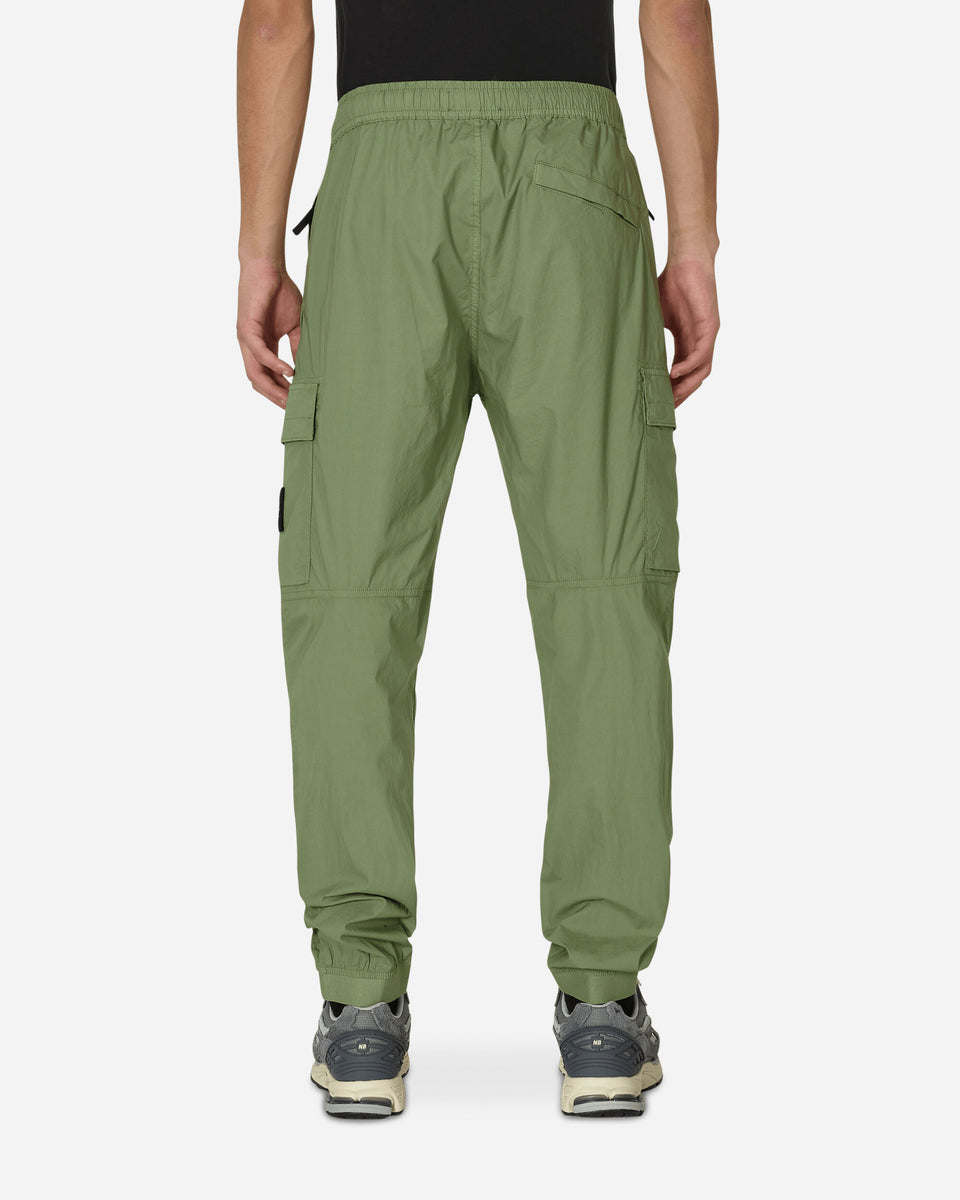 Green Tapered Cargo Pants by Stone Island on Sale