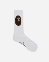 A Bathing Ape Ape Head Socks M White Underwear Socks 1K80184001 WHITE