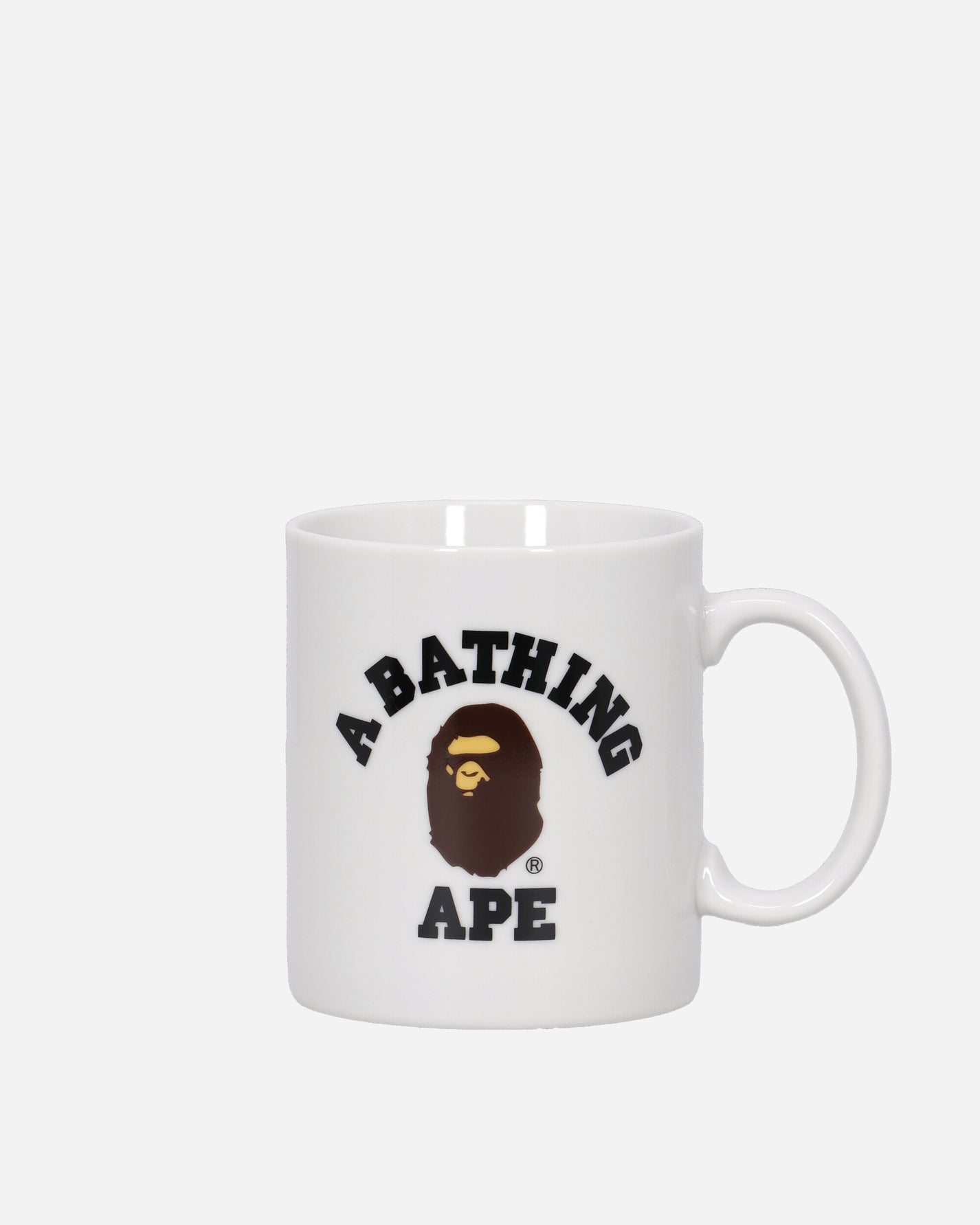 A Bathing Ape College Pottery Mug M White Tableware Mugs and Glasses 1K80193016 WHITE