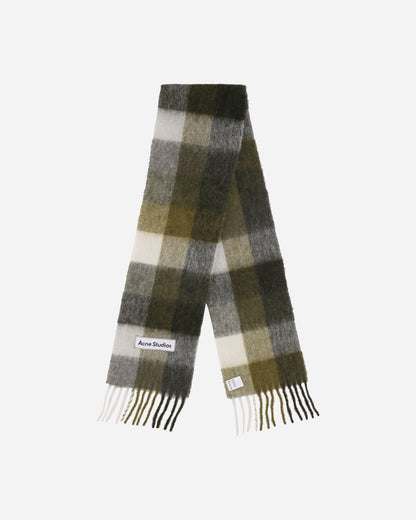 Acne Studios Heavy Scarf Taupe/Green/Black Gloves and Scarves Scarves and Warmneck CA0084- DID