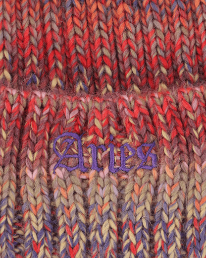 Aries Rib Knit Space Dye Beanie Multi Hats Beanies AR9001502 MLT