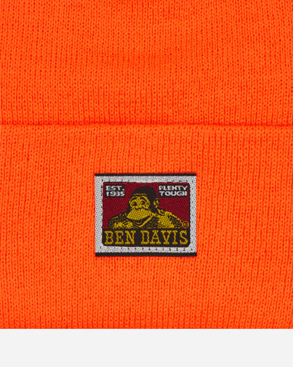 Ben Davis Beanie W Logo Orange Hats Beanies BEN9296 001