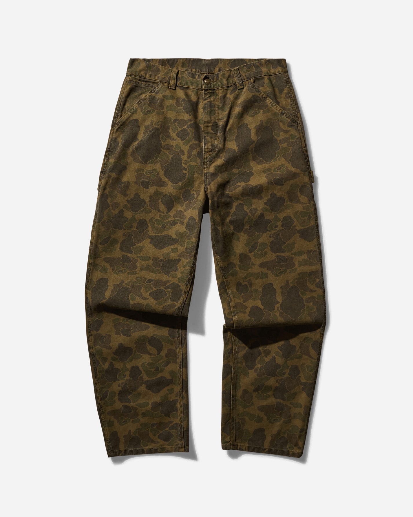 Carhartt WIP Duck Single Knee Pant Camo Duck Green/Office Green Pants Casual I033896 2MQGD