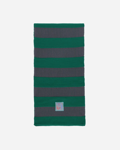 Cav Empt Poly Knit Stripe Scarf Green Gloves and Scarves Scarves and Warmneck CES24G02 001