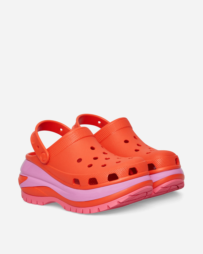 Crocs Classic Mega Crush Clog W Lava Sandals and Slides Sandals and Mules 207988 LAVA