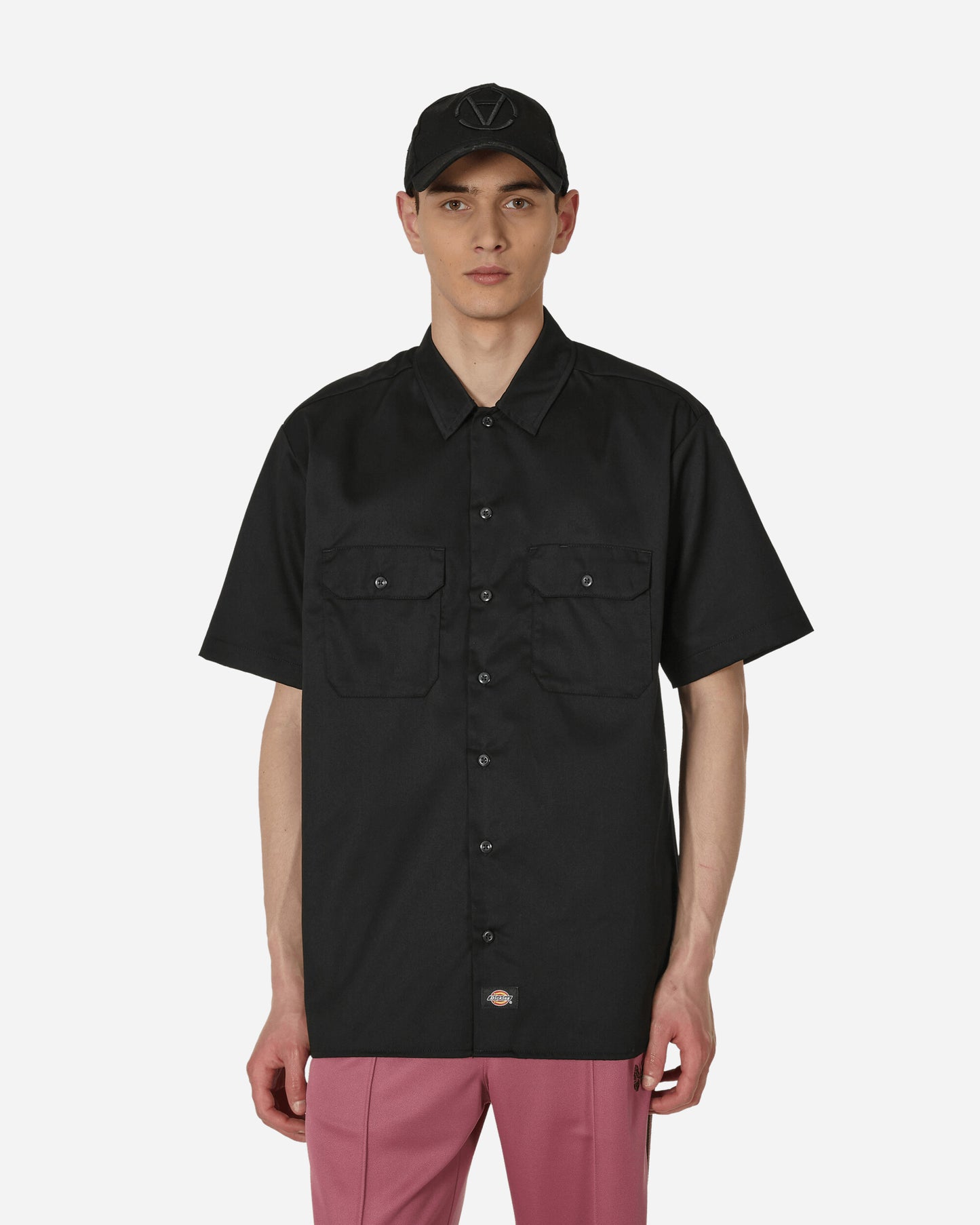 Dickies Work Shirt Ss Rec Black Shirts Shortsleeve Shirt DK0A4XK7 BLK1