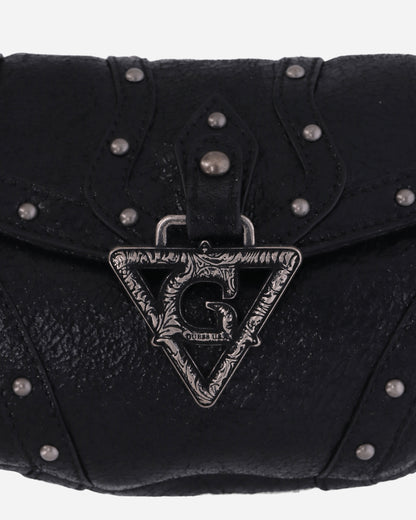 Guess USA Gusa Mini Fashion Bag Jet Black Multi Bags and Backpacks Shoulder Bags W4BZ02L0R10 JTMU