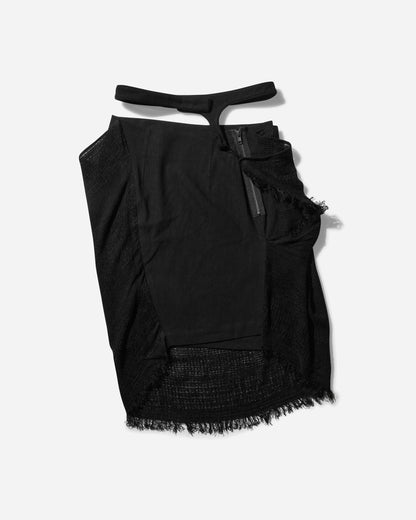 HYEIN SEO Wmns Fringed Skirt Black Skirts Midi FW24-SK2K 001