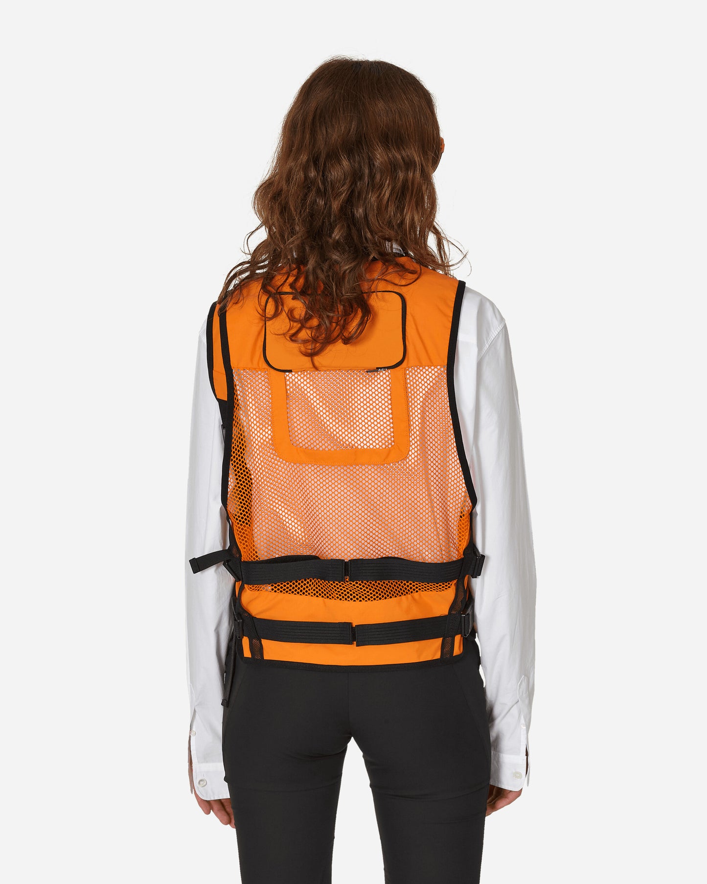 HYEIN SEO Wmns Utility Vest Orange Coats and Jackets Vests SS24-VT1O 001