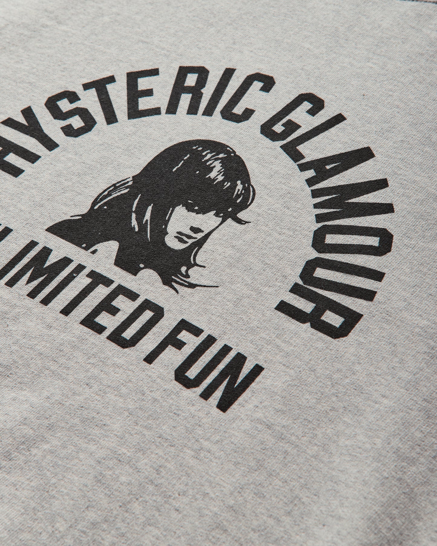 Hysteric Glamour Unlimited Fun Gray Top Sweatshirts Crewneck CS01 B