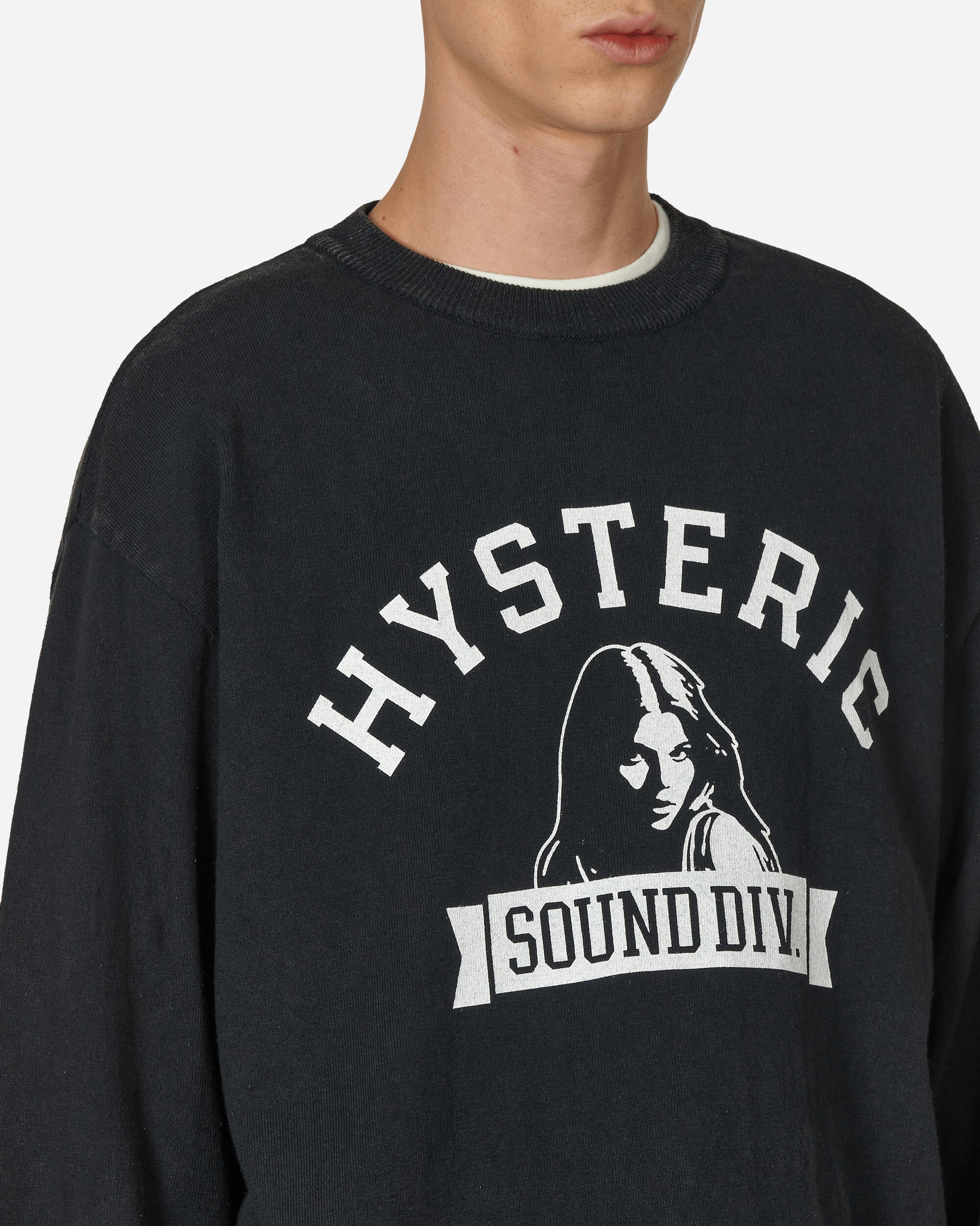 Hysteric Glamour Sound Division Sweater Black Knitwears Sweaters 02233NS033 BLACK