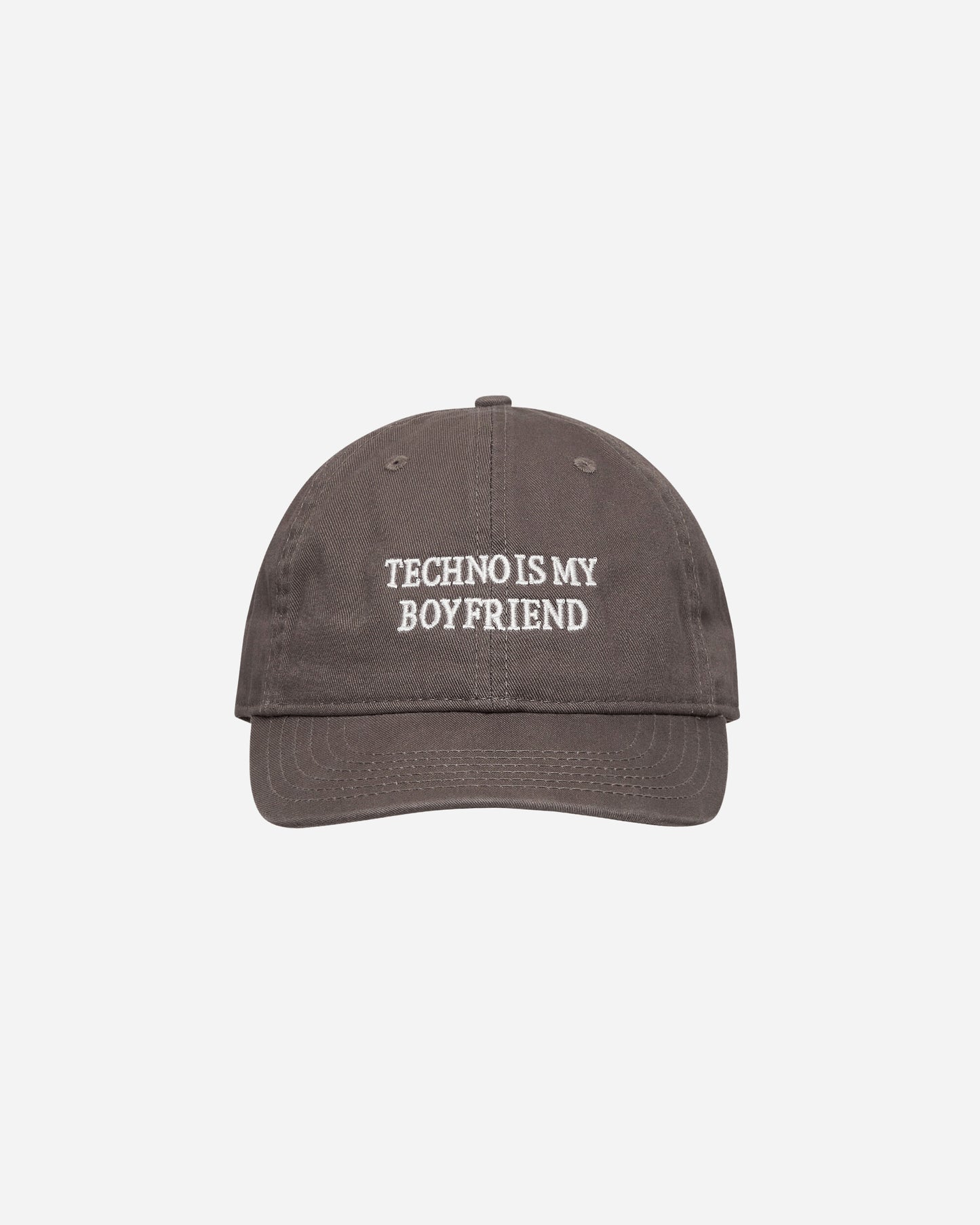 Idea Book Techno Is My Boyfriend Hat Charcoal/White Hats Caps IBTECHNOHAT CHARCOALWHITE