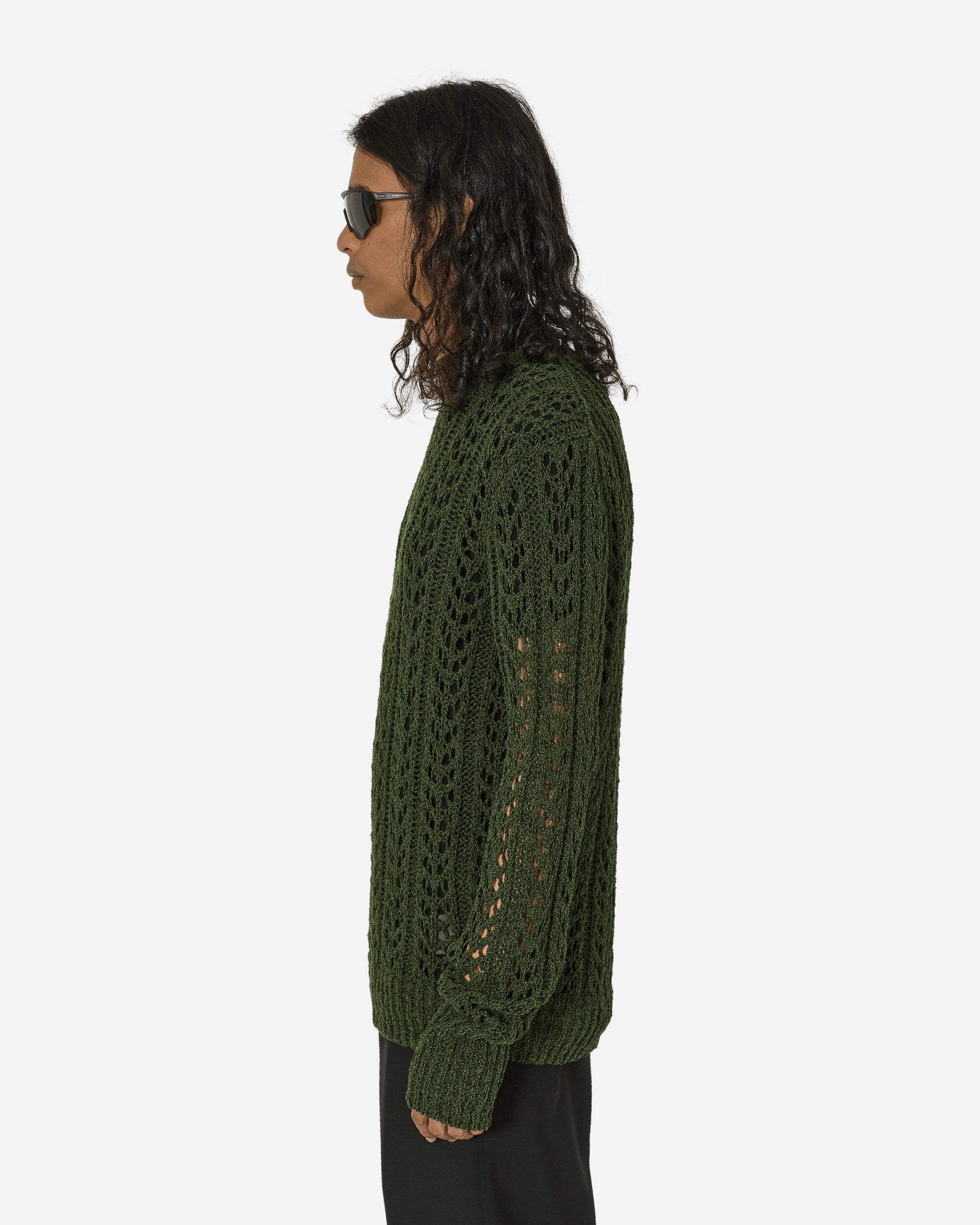 _J.L-A.L_ Redos Knitted Jumper Dark Green Knitwears Sweaters JBMW046YA02 BLK0006