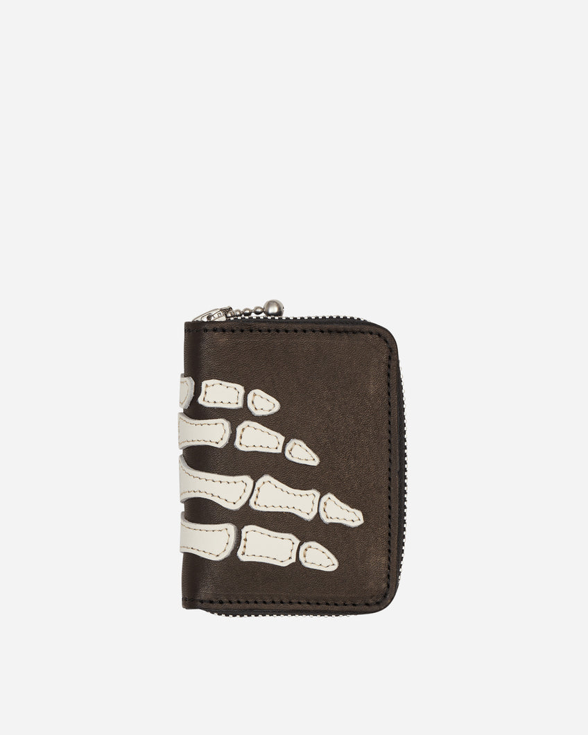 KAPITAL Thumbs-Up Bone Hand Zip Mini Wallet Black Wallets and Cardholders Wallets EK-1401XG BLACK