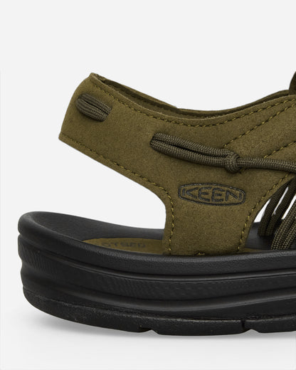Keen Uneek Dark Olive/Black Sandals and Slides Sandals and Mules 1023381 001