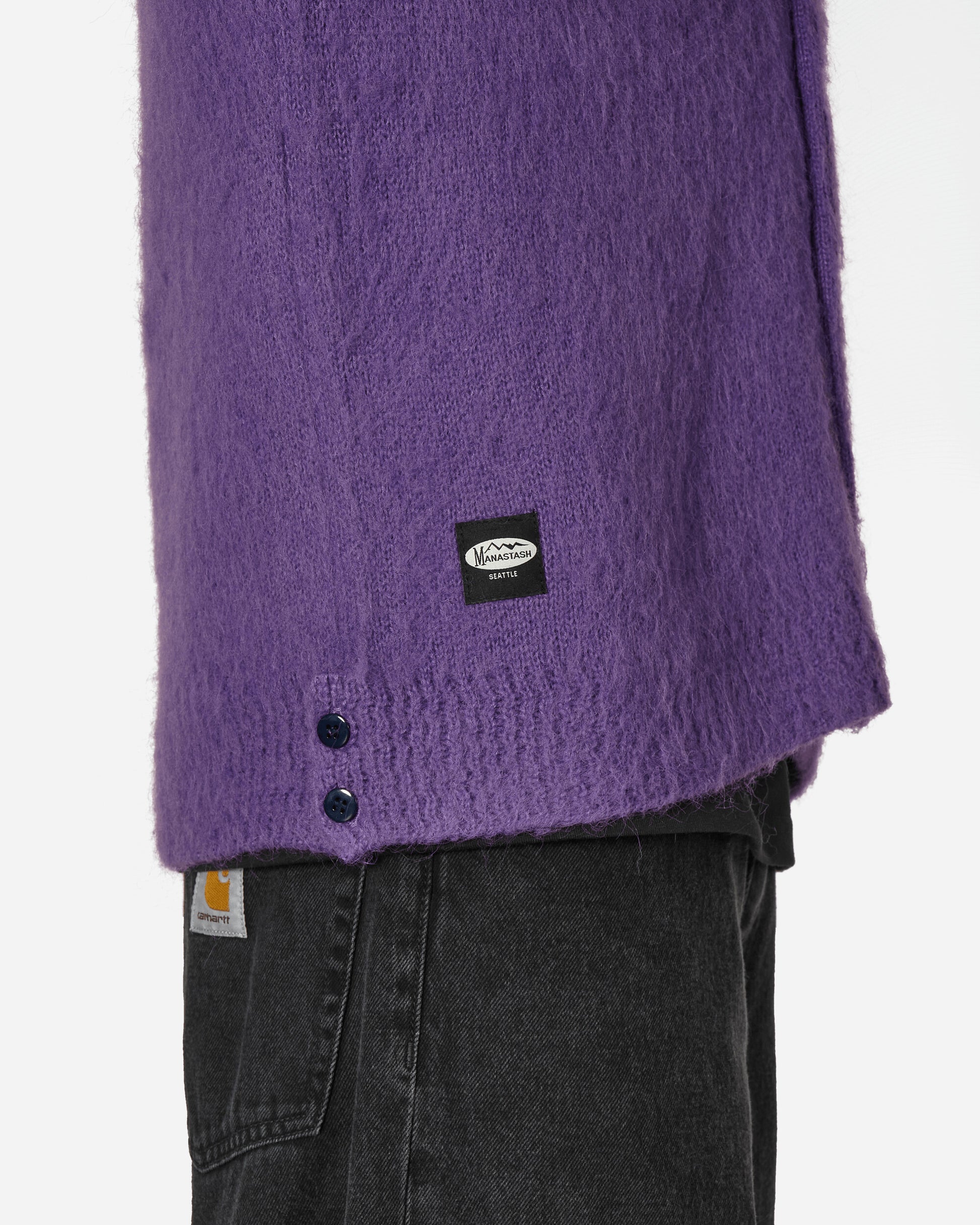 Manastash Aberdeen Kurtigan '23 Purple Knitwears Cardigans 7923241003 94