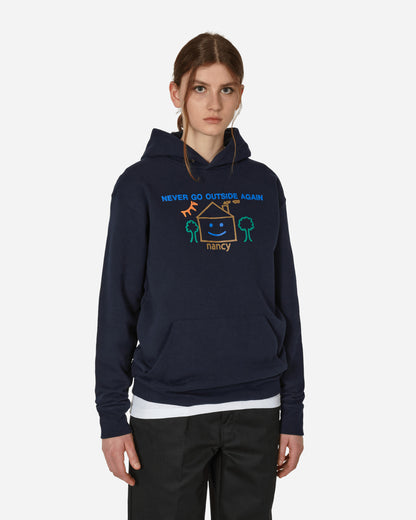 Nancy Never Go Outside Again Hoody Navy Sweatshirts Hoodies NA068 001