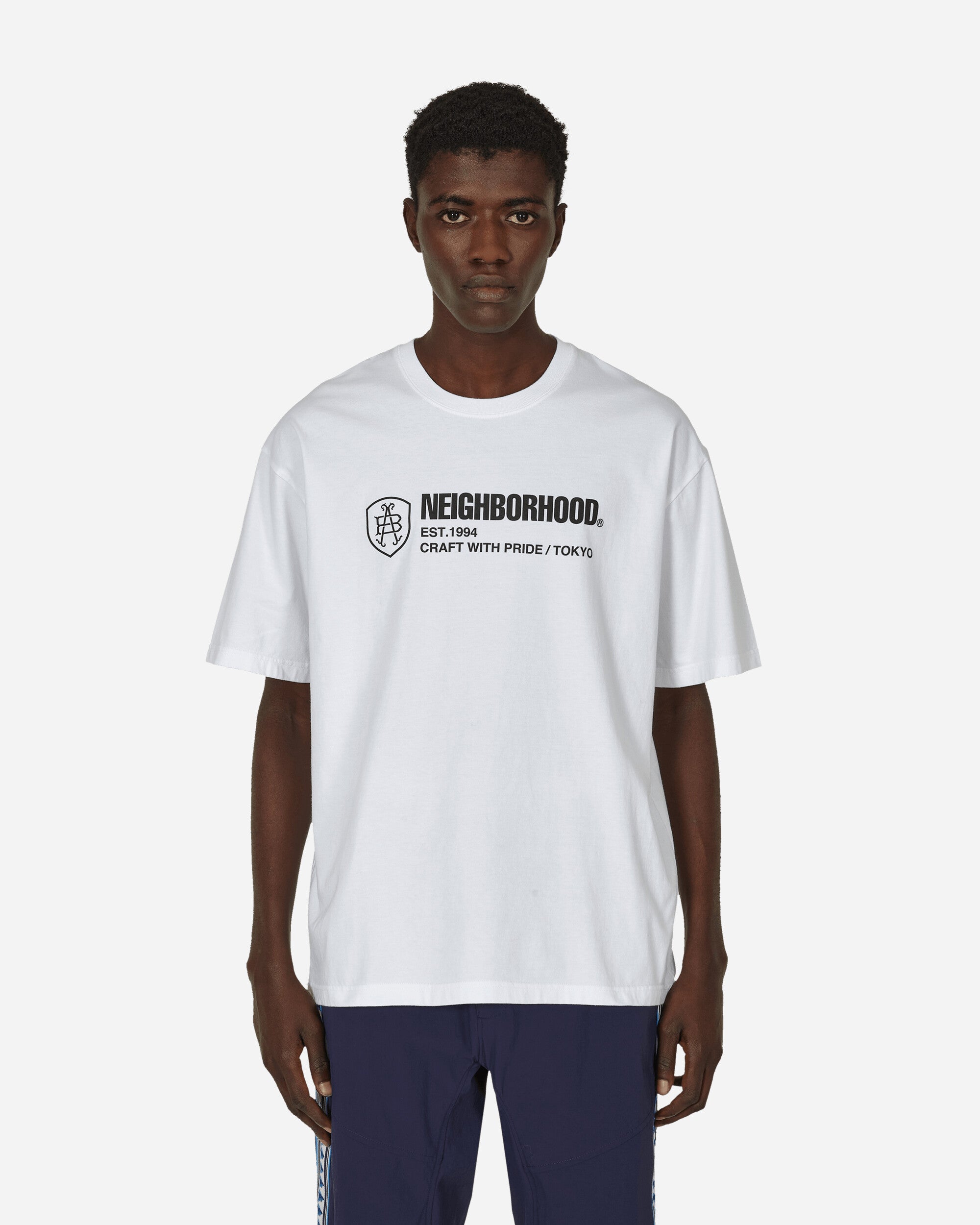 Neighborhood Abel Brown SS-2 T-Shirt White - Slam Jam® Official Store