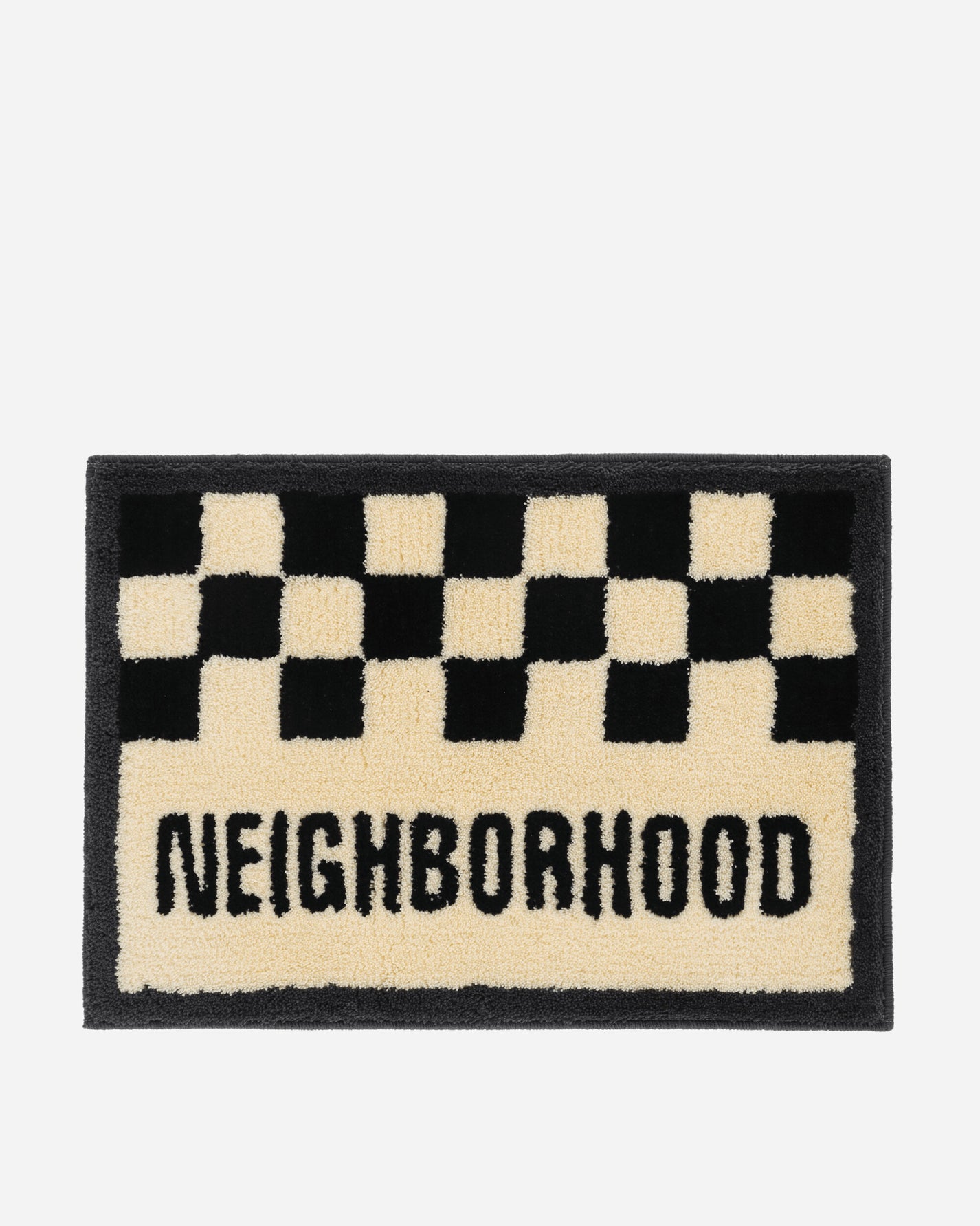 Neighborhood Nh X Gallery 1950 . Checker Rug Mat Black Textile Rugs 242RFGNN-AC01 BK