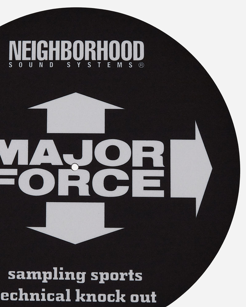 Neighborhood Nh × Major Force . Slip Mat Set Black Tech and Audio Slipmats 23242MFN-AC01S BK