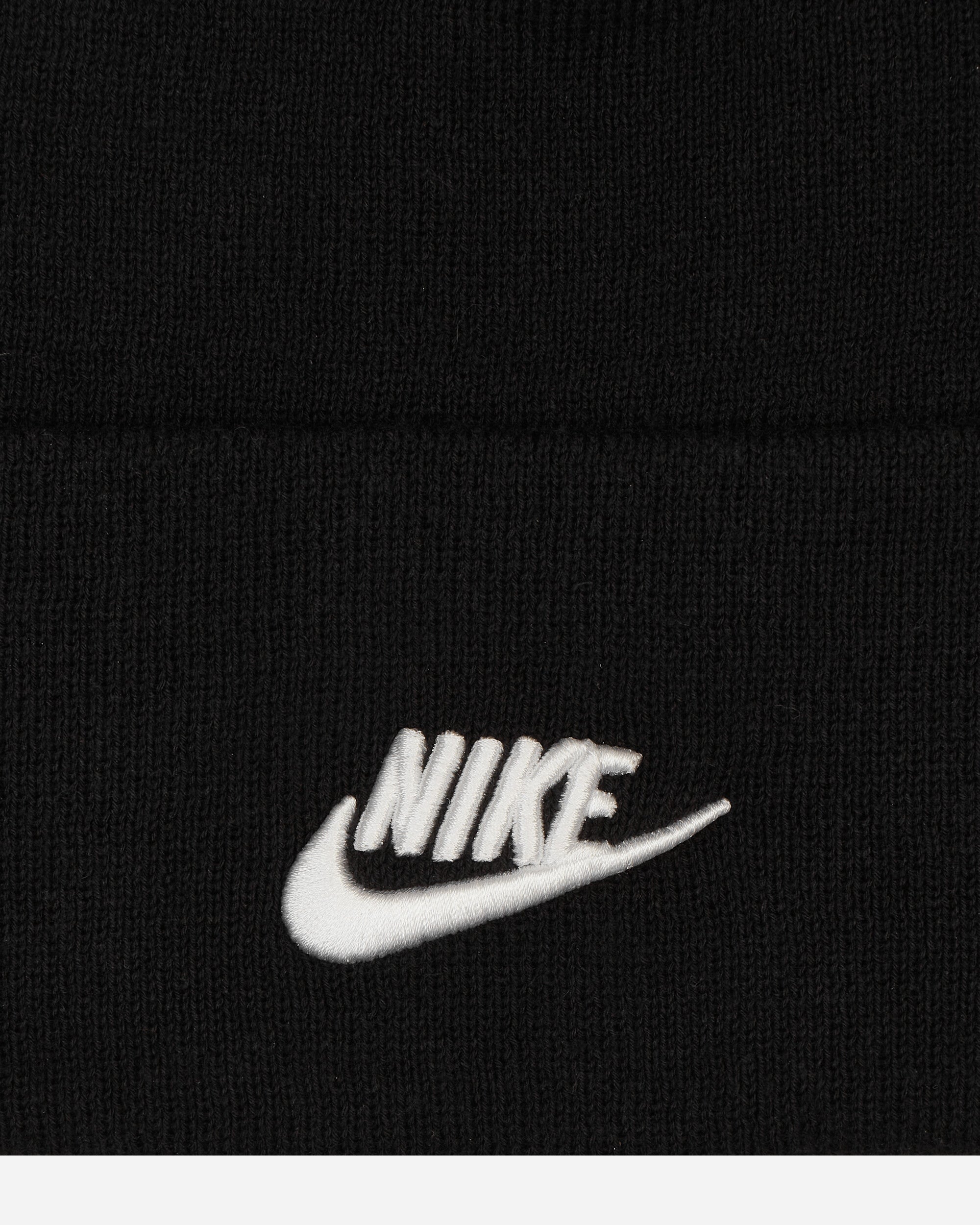 Nike U Nk Peak Beanie Tc Fut L Black/White Hats Beanies FB6528-010