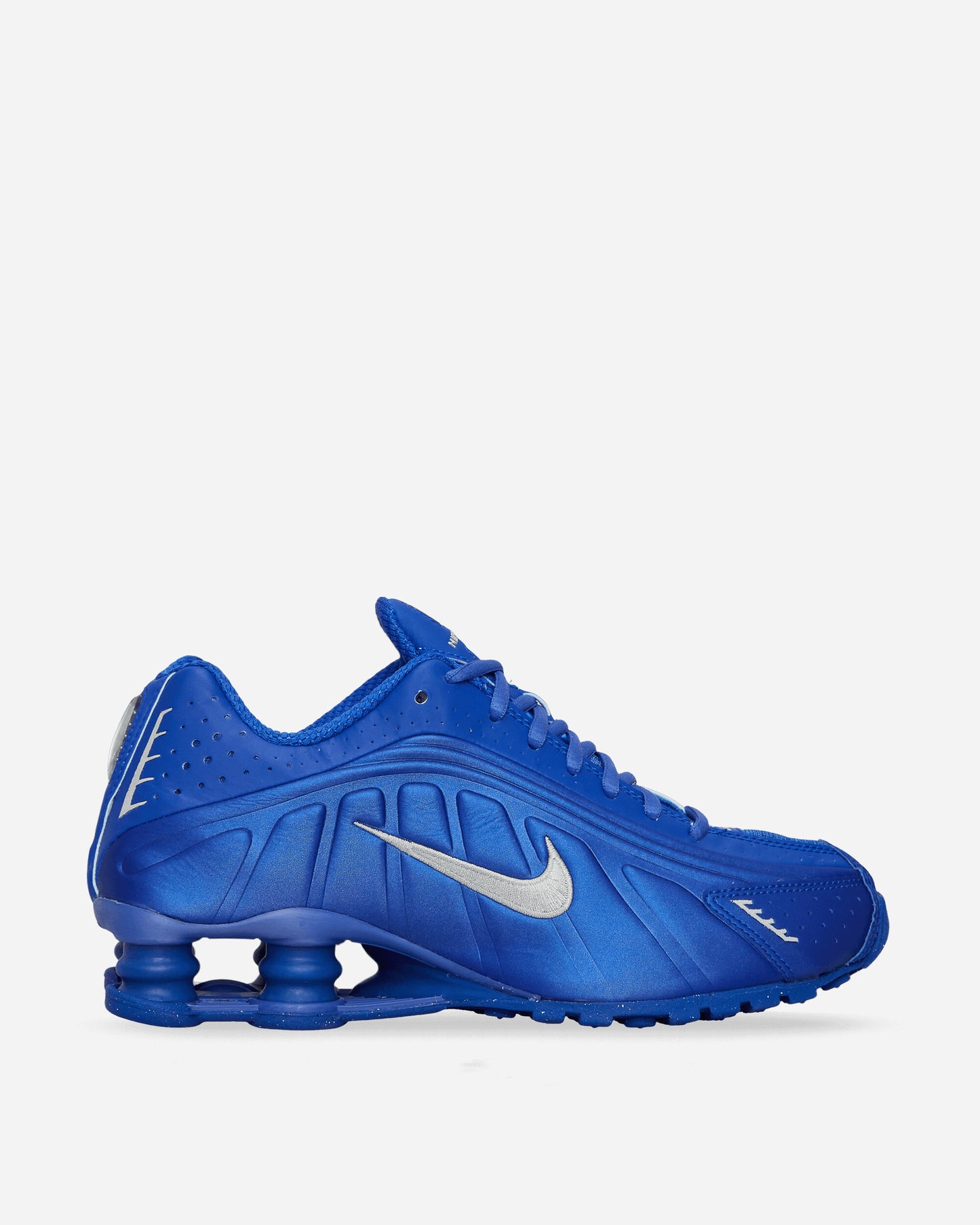 Nike Wmns W Nike Shox R4 Racer Blue/Metallic Silver Sneakers Mid HJ7303-445