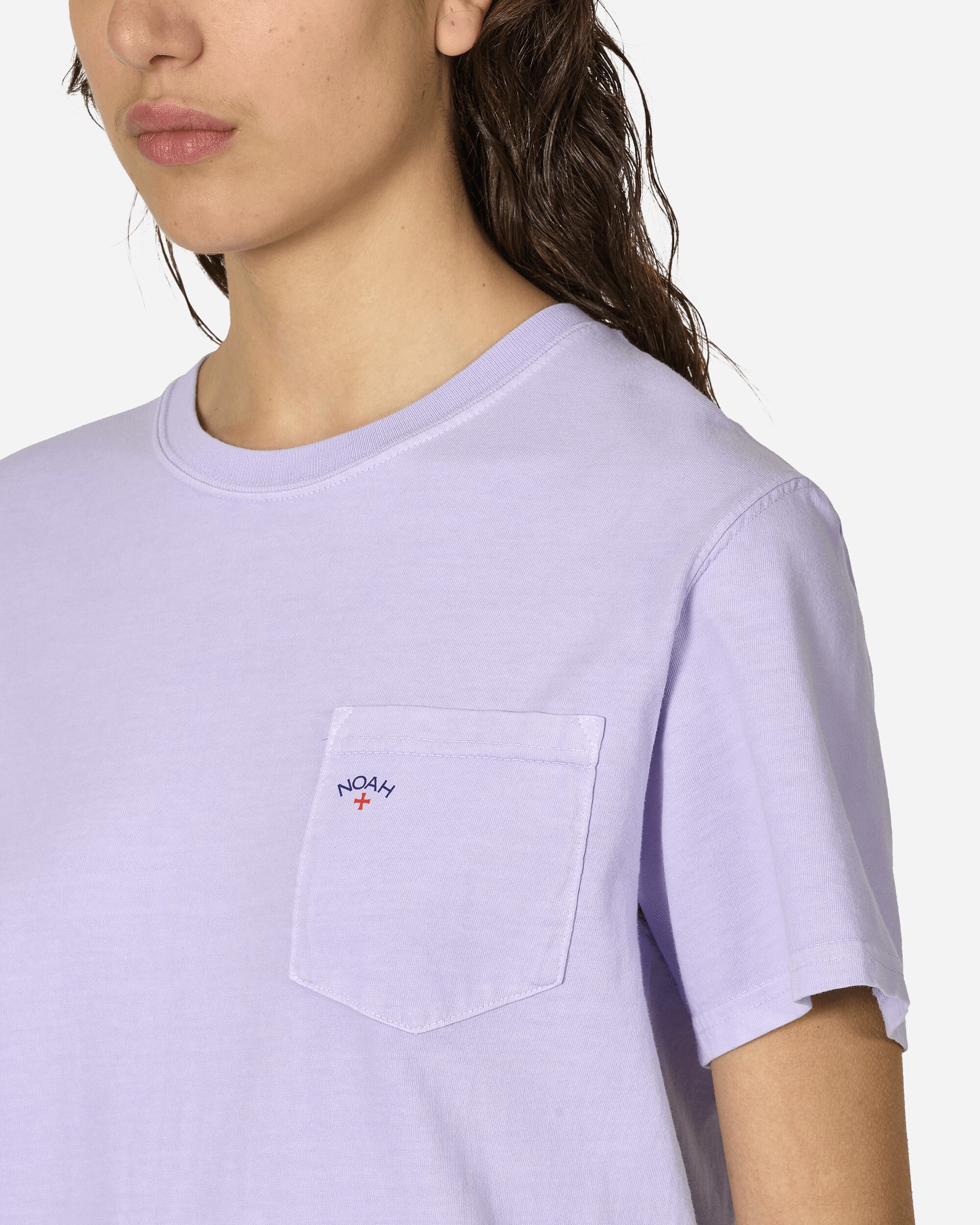 Noah Core Logo Pocket Tee Lilac Breeze T-Shirts Shortsleeve PT029SS24 LLB
