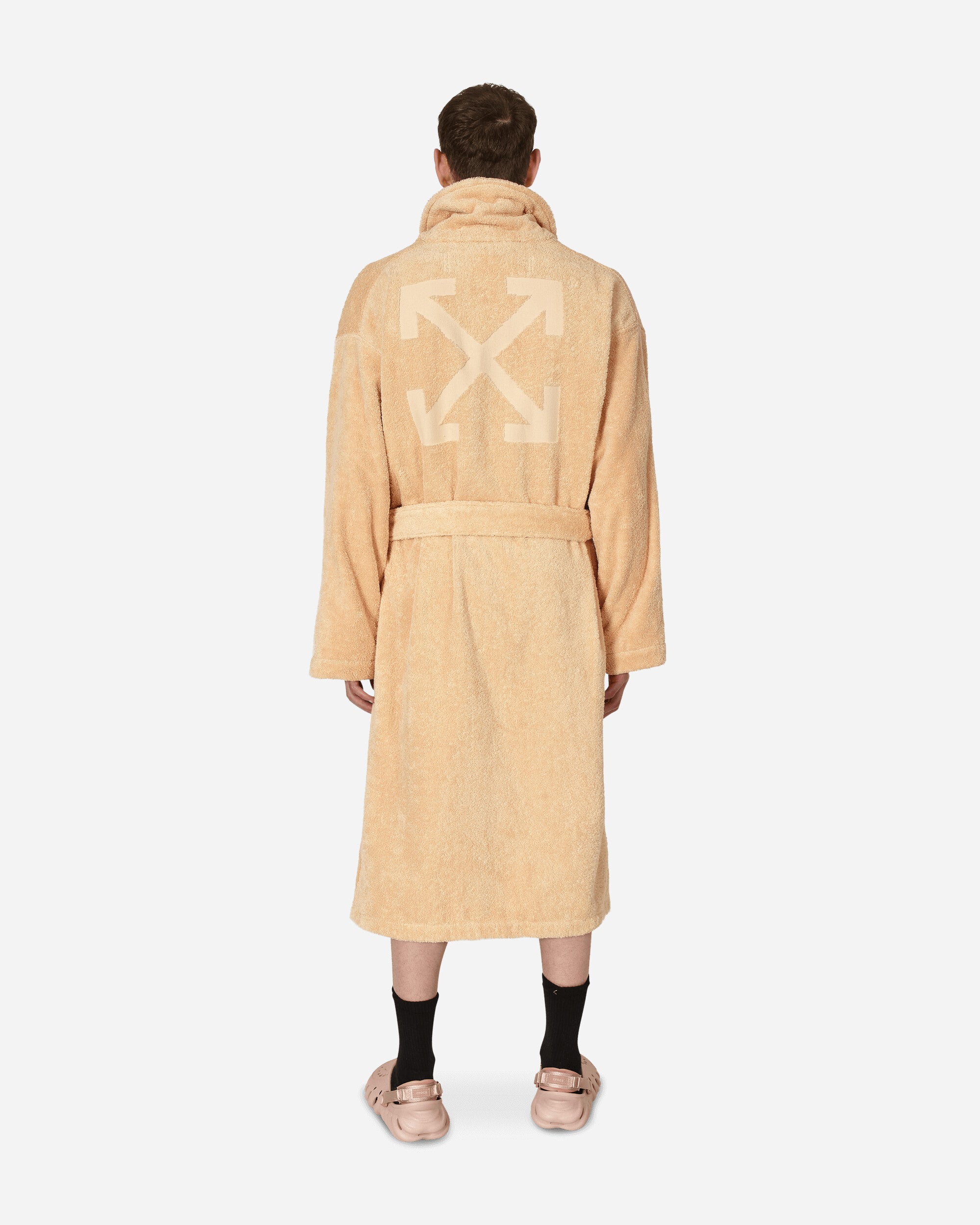 Off-White Bookish Bathrobe Powder Homeware Bathrobes OHZB012T23FAB004 2100