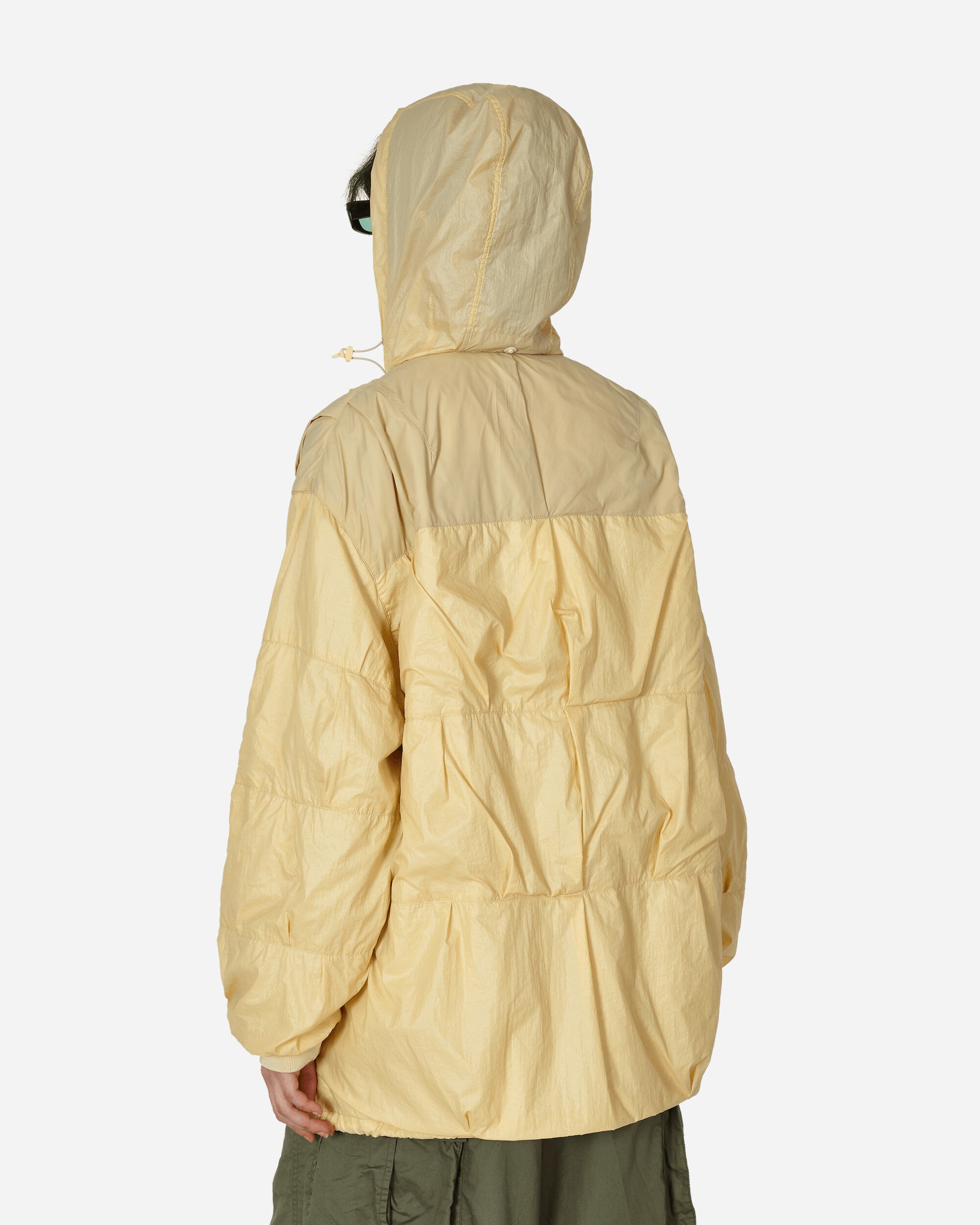 Our Legacy Exhaust Puffa Cream Rubberized Nylon Coats and Jackets Jackets M2241ECR 001