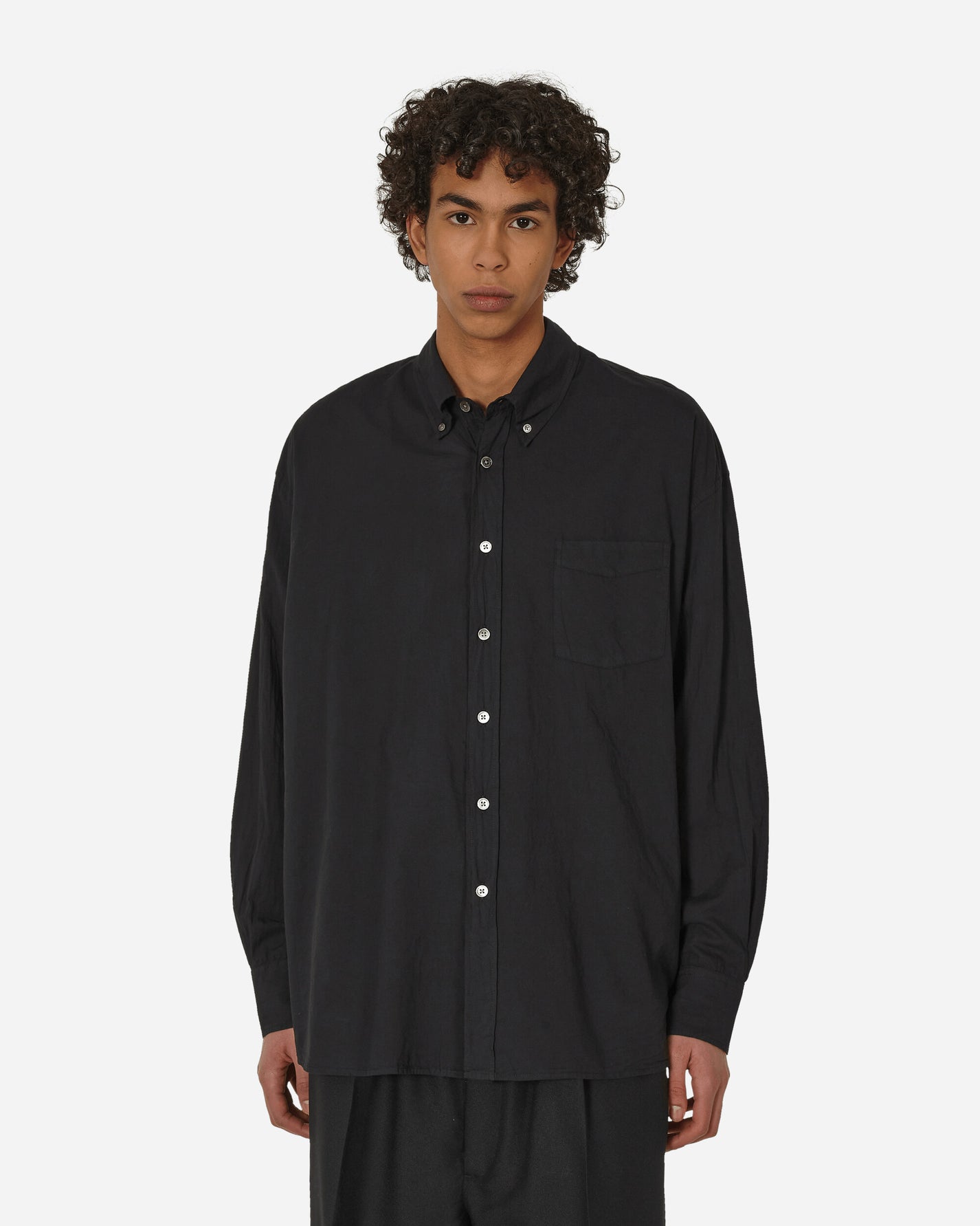 Our Legacy Borrowed Bd Shirt Black Voile Shirts Longsleeve Shirt MR192BB 001