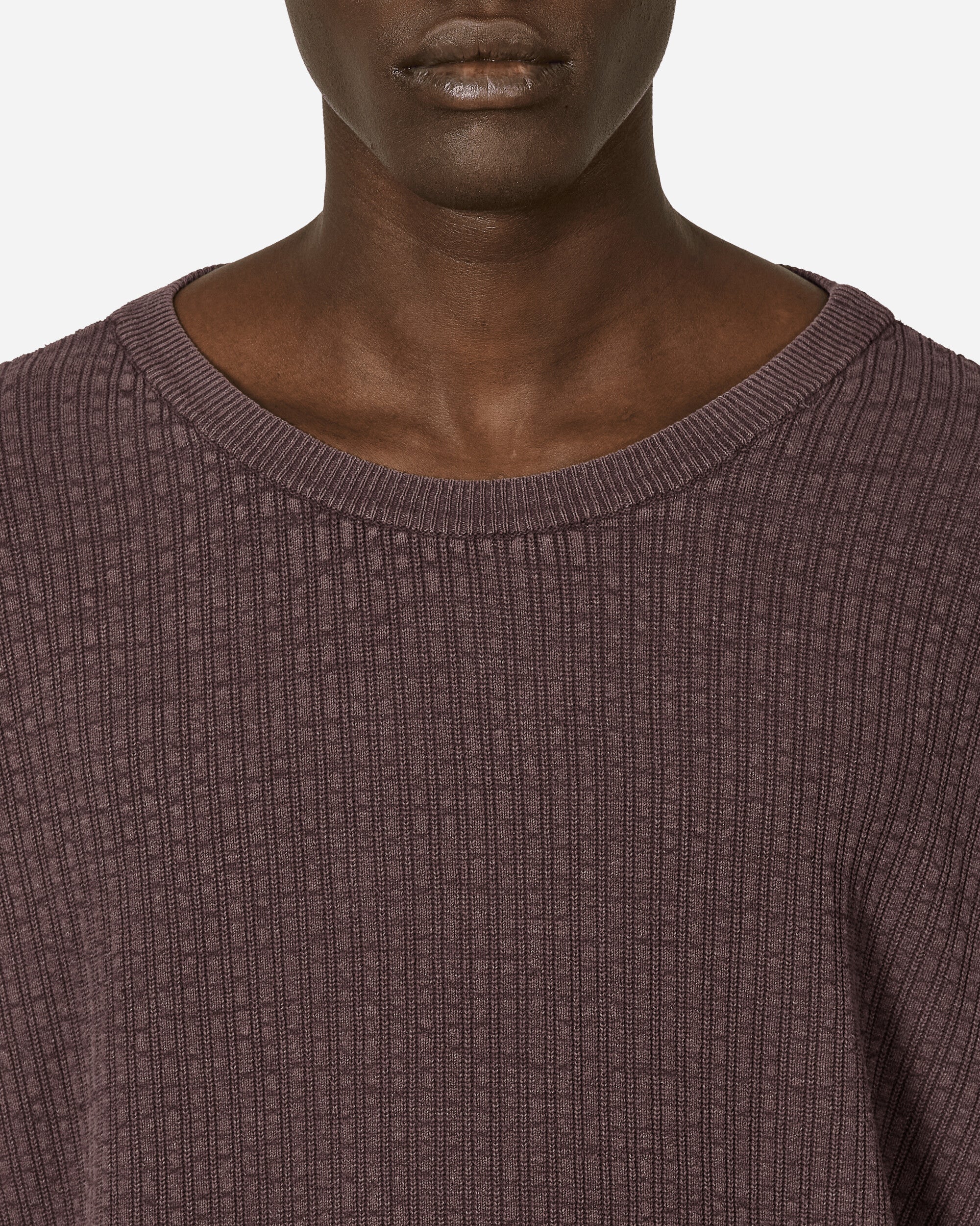 Our Legacy Popover Roundneck Mystic Plum Habitable Silk Knitwears Sweaters M2243PRM 001