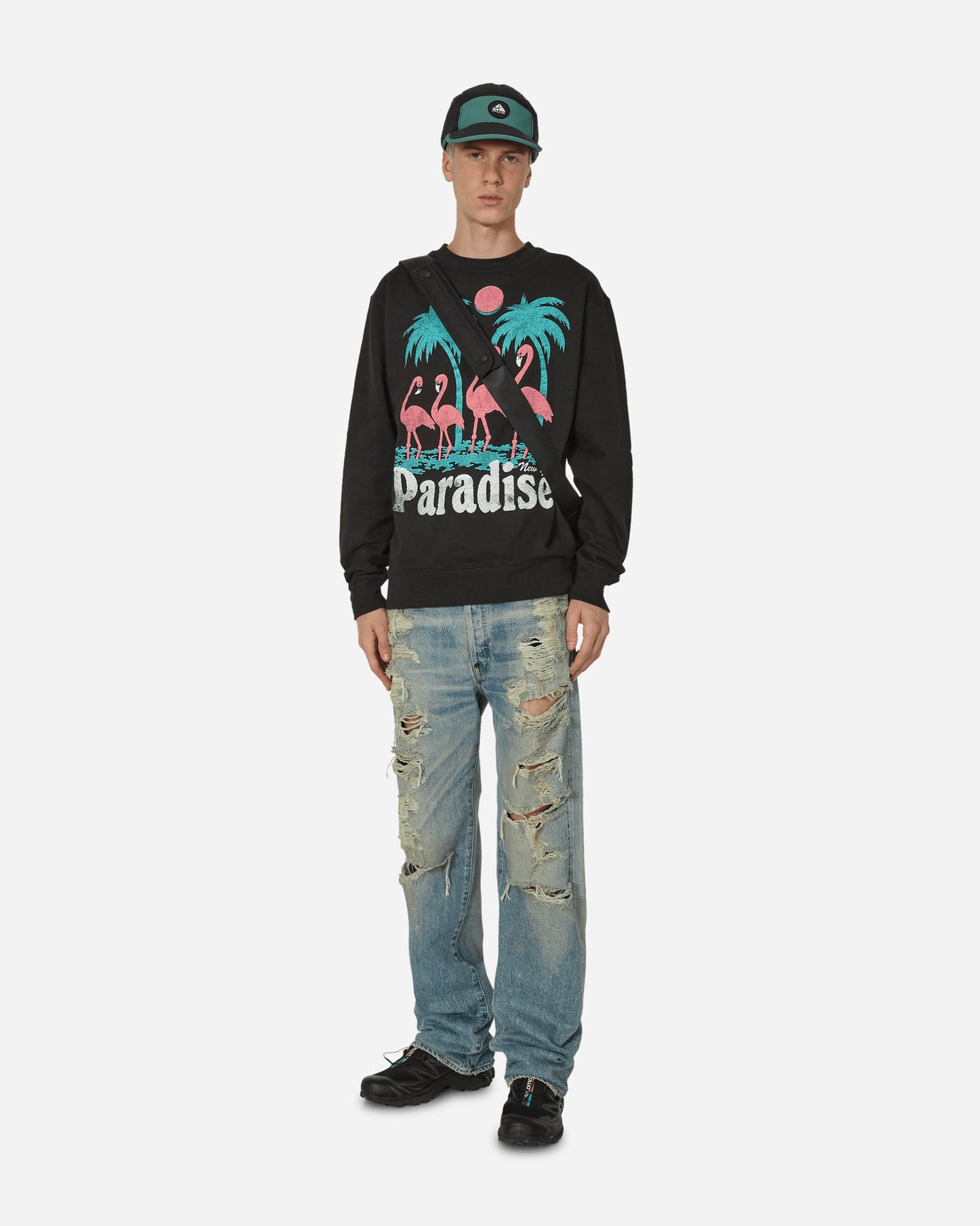 Paradis3 Storks Crewneck Black Sweatshirts Crewneck PASTORCRE 001