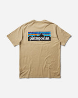 Patagonia M'S P-6 Logo Responsibili-Tee Beeswax Tan T-Shirts Shortsleeve 38504 BWX