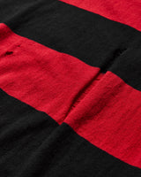 Peel & Lift Peel & Lift  X Slam Jam Damaged Stripe Jumper Black/Red Knitwears Sweaters PL23-K004 001