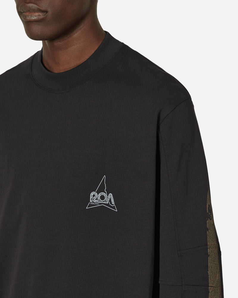 ROA Longsleeve Graphic Black Sweatshirts Crewneck RBMW085FA62 BLK0001