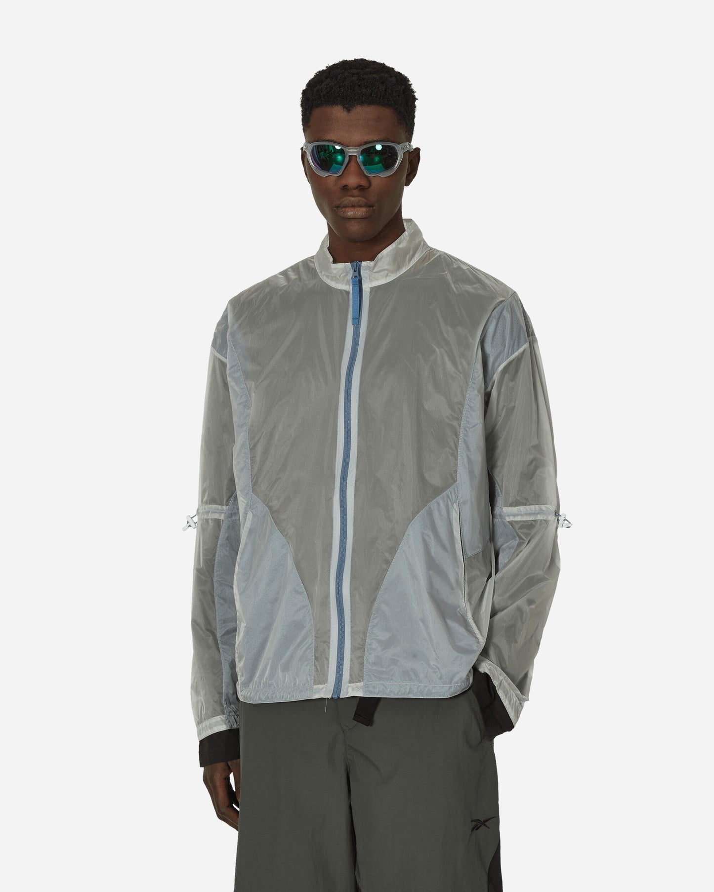 Reebok See Through Jacket Crystal Blue Coats and Jackets Jackets RMEA006C99FAB001