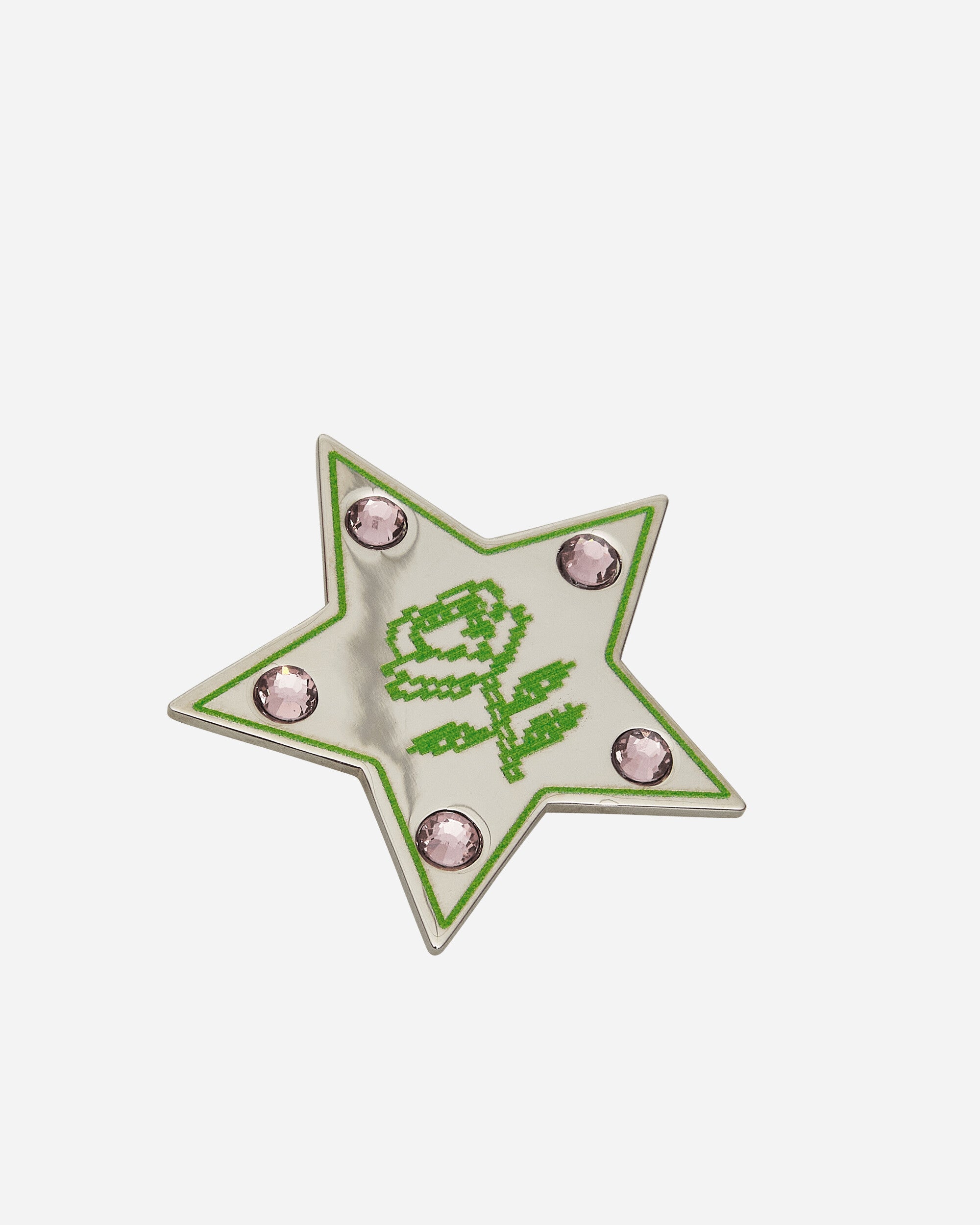 Safsafu Wmns Super Star Earrings Silver/Green Jewellery Earrings U1-24-E6 SG