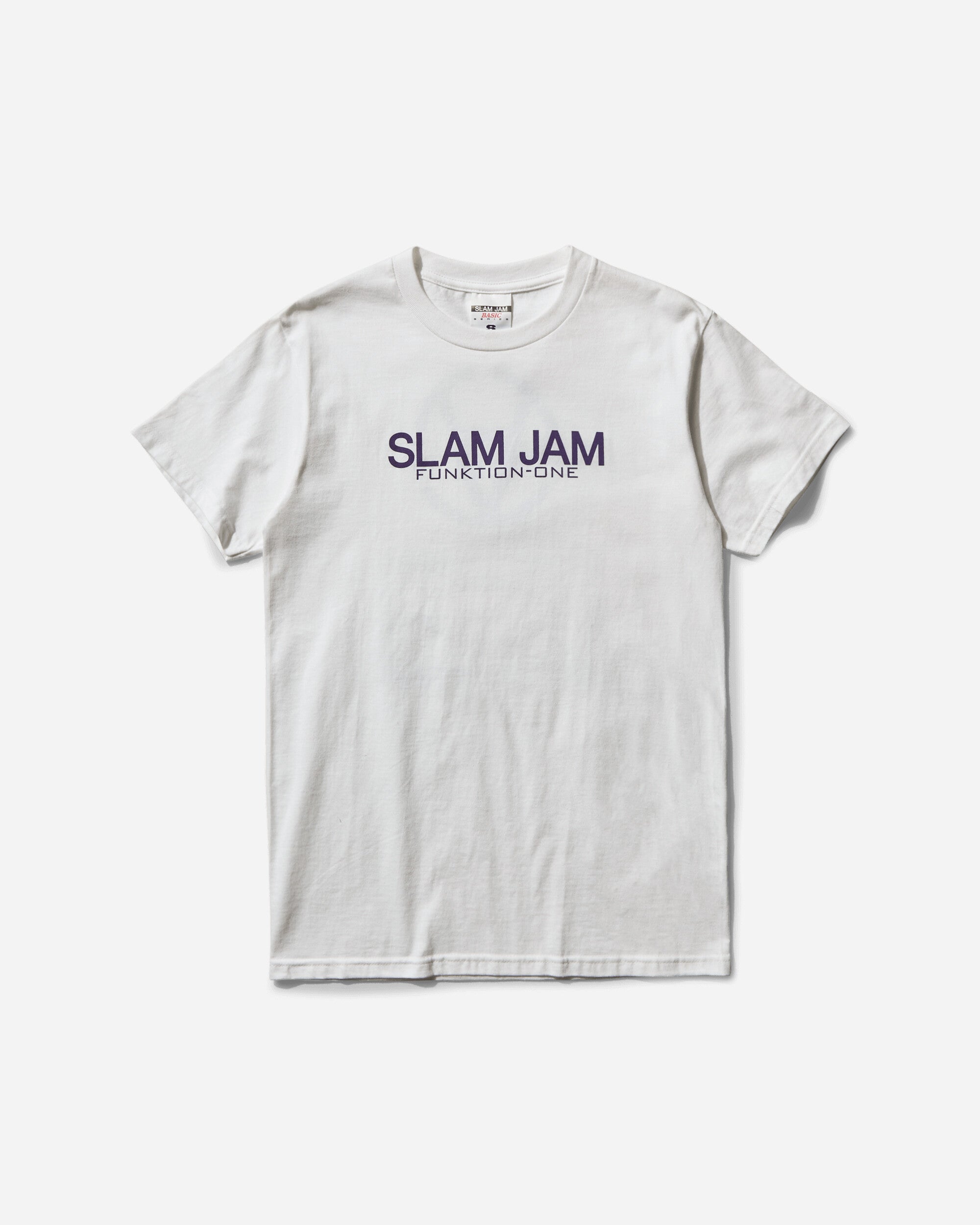 Slam Jam Slam Jam Funktion-One Tee Ss White T-Shirts Shortsleeve BBMW042FA09 WTH0001