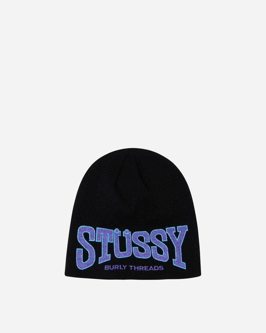 Stüssy Burly Threads Skullcap Beanie Black Hats Beanies 1321206 0002