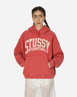 Stüssy Stussy Intl Relaxed Hood Washed Red Sweatshirts Hoodies 118550 2587