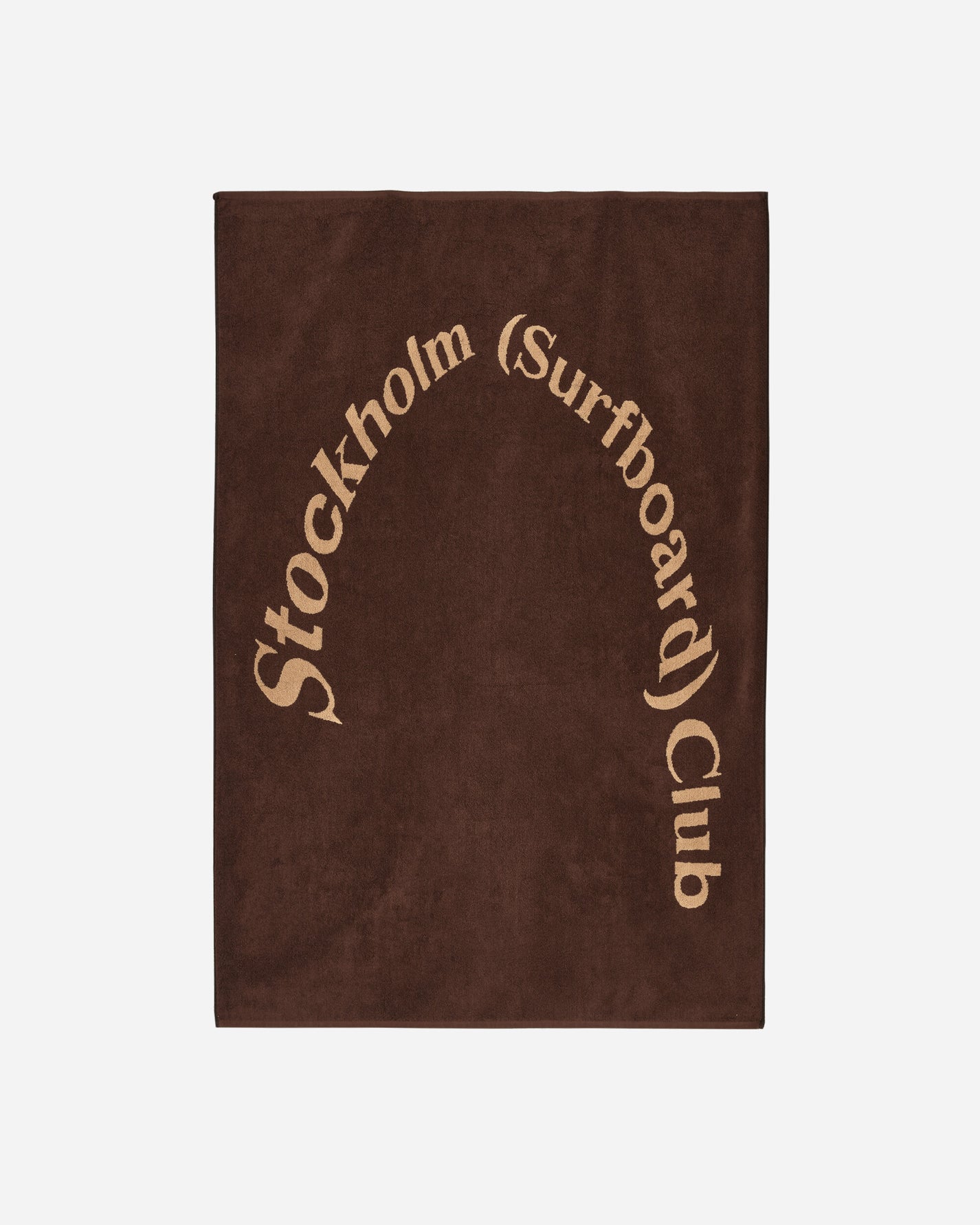 Stockholm (Surfboard) Club Regular Logo Towel Brown Textile Beach Towels U6000061 1