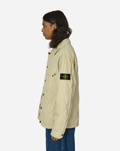 Stone Island 50 Fili Quilted Shirt Jacket Plaster Coats and Jackets Jackets 8115Q0633 V0097