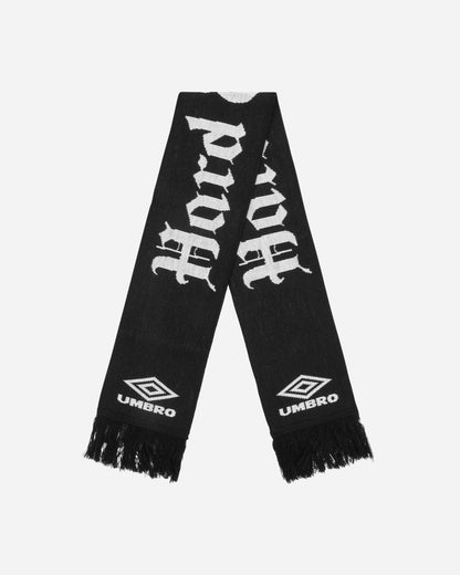 Umbro Jacquard Check Scarf Black Gloves and Scarves Scarves and Warmneck UBMW216YA06 BLK0001