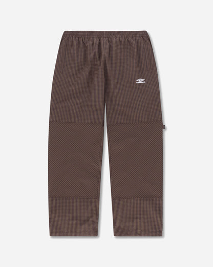 Umbro Mini Check Double Knee Pants Check Brown Pants Trousers UBMW0148FA102 BRW0022