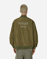 Undercover Ma-1 Bomber Jacket Khaki Coats and Jackets Bomber Jackets UP1D4201-2 1